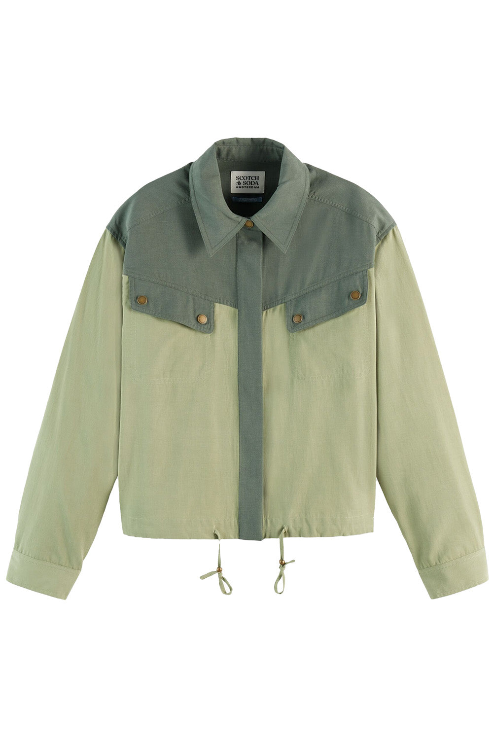 Scotch & Soda - Contrast Colour Shirt - Thyme