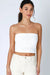 Niki Biki - Floral Lace Tube Top - White