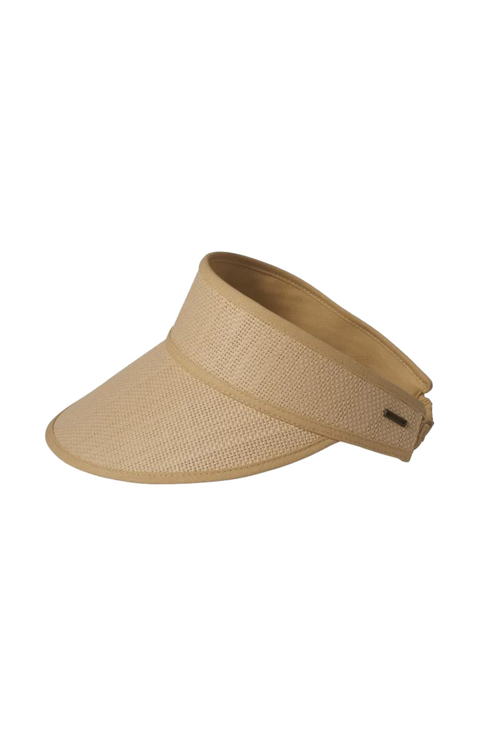 Brixton - Newport Straw Visor - Natural/Natural - Side