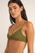 Rhythm - Isla Rib Trilete Top - Ivy - Detail