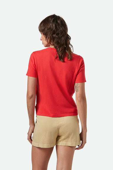 Brixton - Carefree Perfect Tee - Crimson - Back
