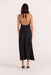 Staple the Label - Amana Halter Bias Dress - Black - Back