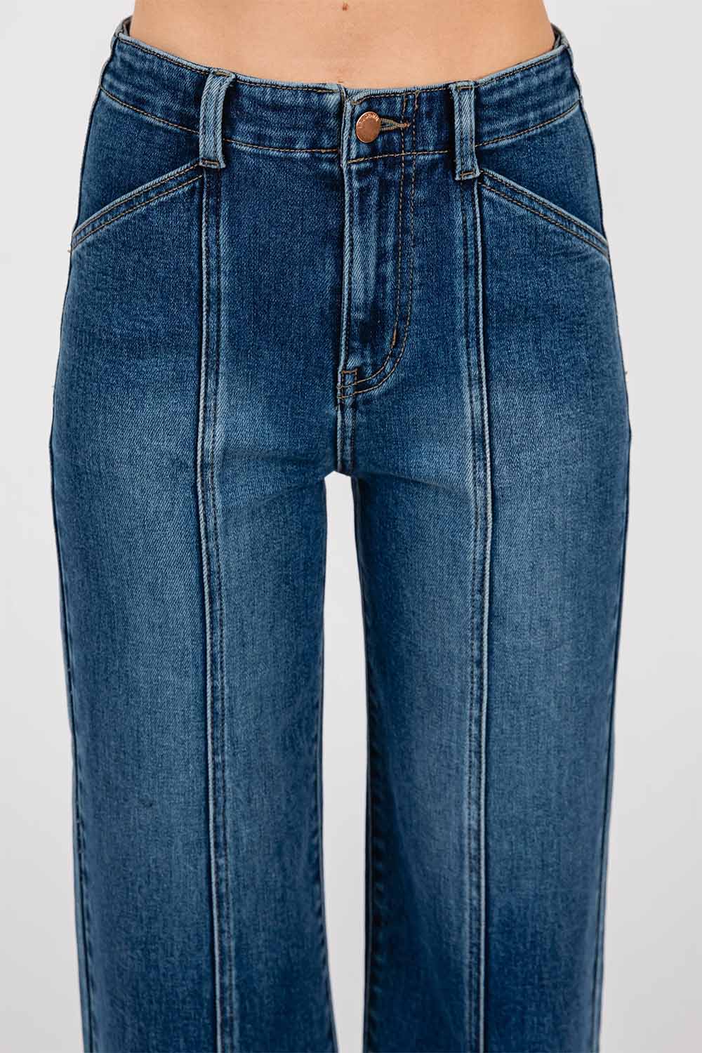 Letter to Juliet - PAOLA WIDE LEG W SEAM LINES - DARK - Detail