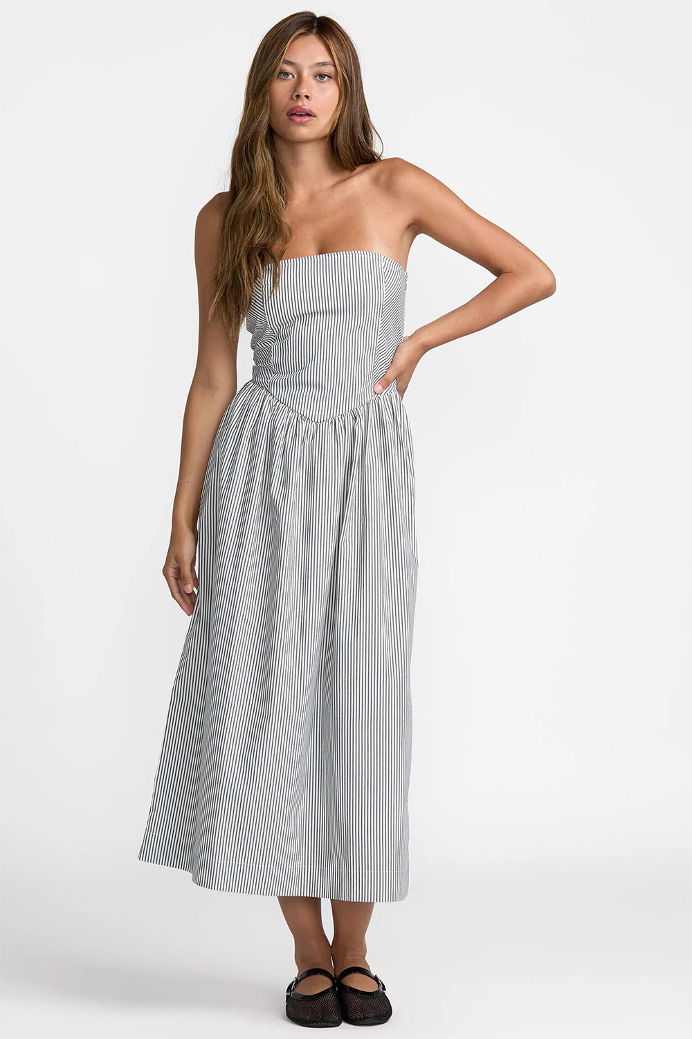 RVCA - Florence Midi Dress - Pirate Black 