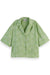 Scotch & Soda - Cotton Linen Embroidered Shirt - Pistachio - Front