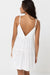 Rhythm - Classic Tiered Mini Dress - White - Back