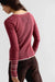 Free People Aspen Thermal in Cabernet Combo — Back view