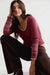 Free People Aspen Thermal in Cabernet Combo — Styled view