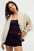 Free People Cabin Hero Cardi in Morning Oat — Front view