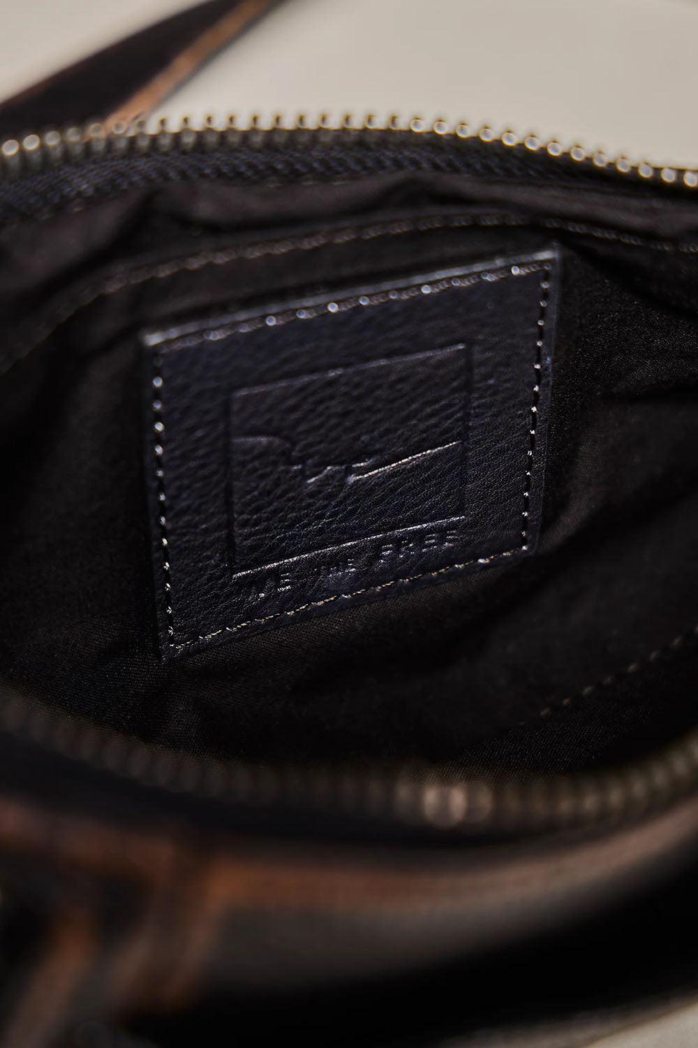 Free People Emerson Crossbody in Black — Interior detail view