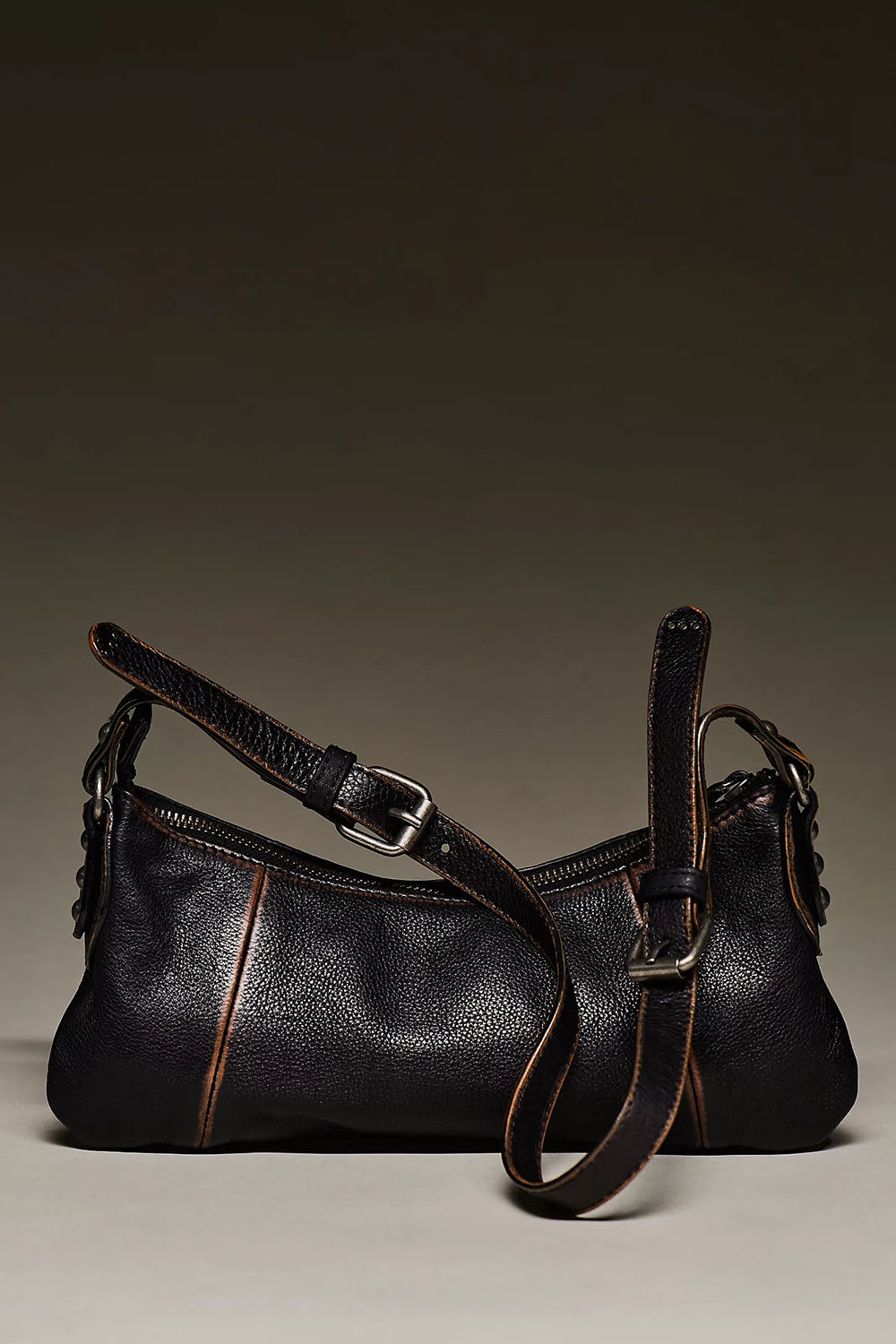 Free People Emerson Crossbody in Black — Front view