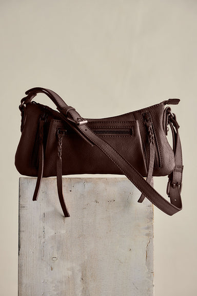 Free People Emerson Crossbody in Espresso — Front view
