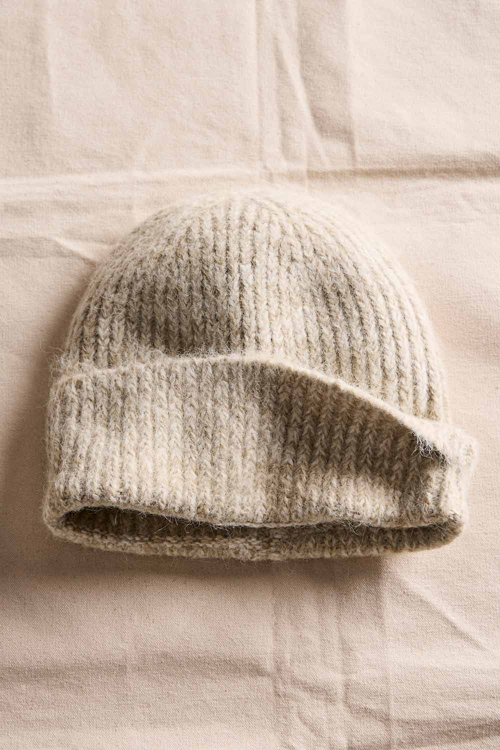Free People Frostline Beanie in Ivory — Flat-lay view