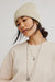 Free People Frostline Beanie in Ivory — Model view