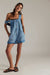 free people jude denim shortall light indigo