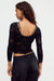 Free People Night Shift Layering Top in Black — Back view