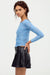 Free People Night Shift Layering Top in Dusted Blue — Side view