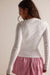 Free People So Soft Seamless Modal Cable in Clean Ivory — Back view