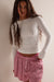 Free People So Soft Seamless Modal Cable in Clean Ivory — Front view