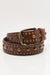 Free People Sola Stud Belt in Cognac — Flat-lay view