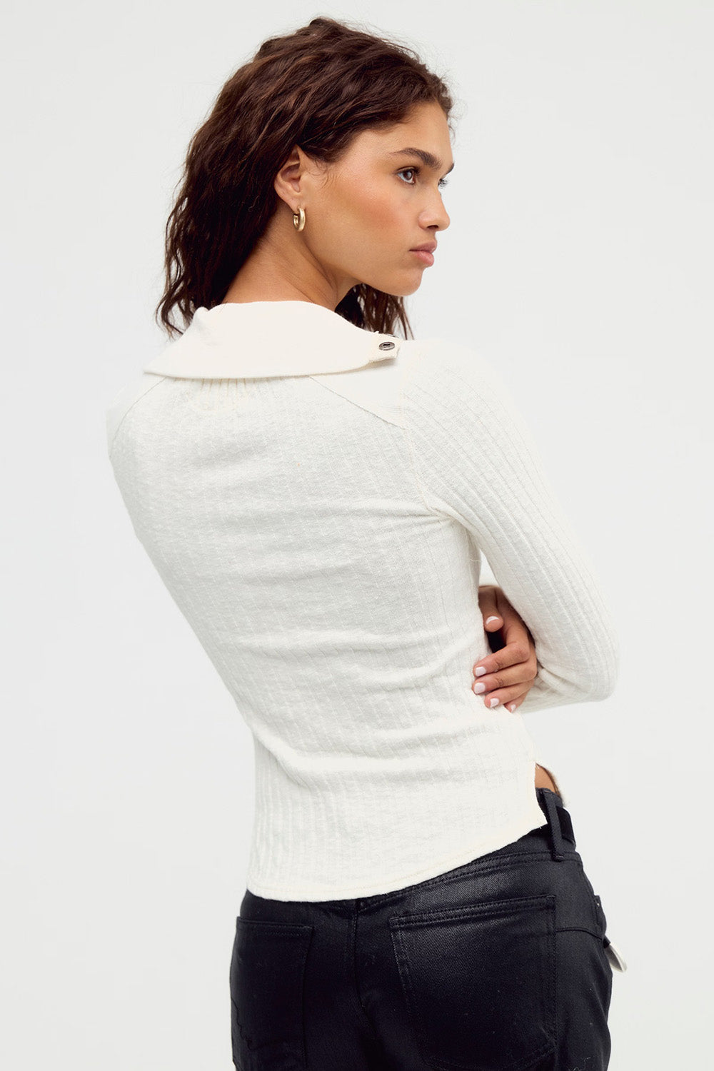 Free People Surplus Cuff in Sugar Swizzle — Back view
