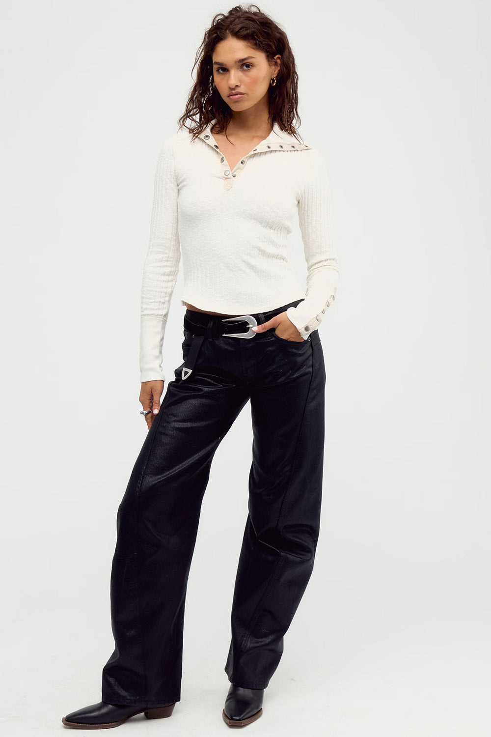 Free People Surplus Cuff in Sugar Swizzle — Full-body view