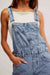 Free People Ziggy Denim Overall in Powder Blue — Front detail view