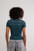 Free People - Angelina Lace Tee - Seamoss - Back