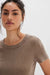 free people atlas crew tee dutch cocoa detail