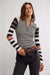 Free People - Avery Zip Up - Black Combo - Front