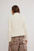 free people cable collar cardi ivory back