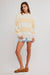 free people classic stripe crew wide apricot combo