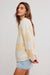 free people classic stripe crew wide apricot combo side