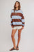 free people classic stripe crew wide periwinkle combo