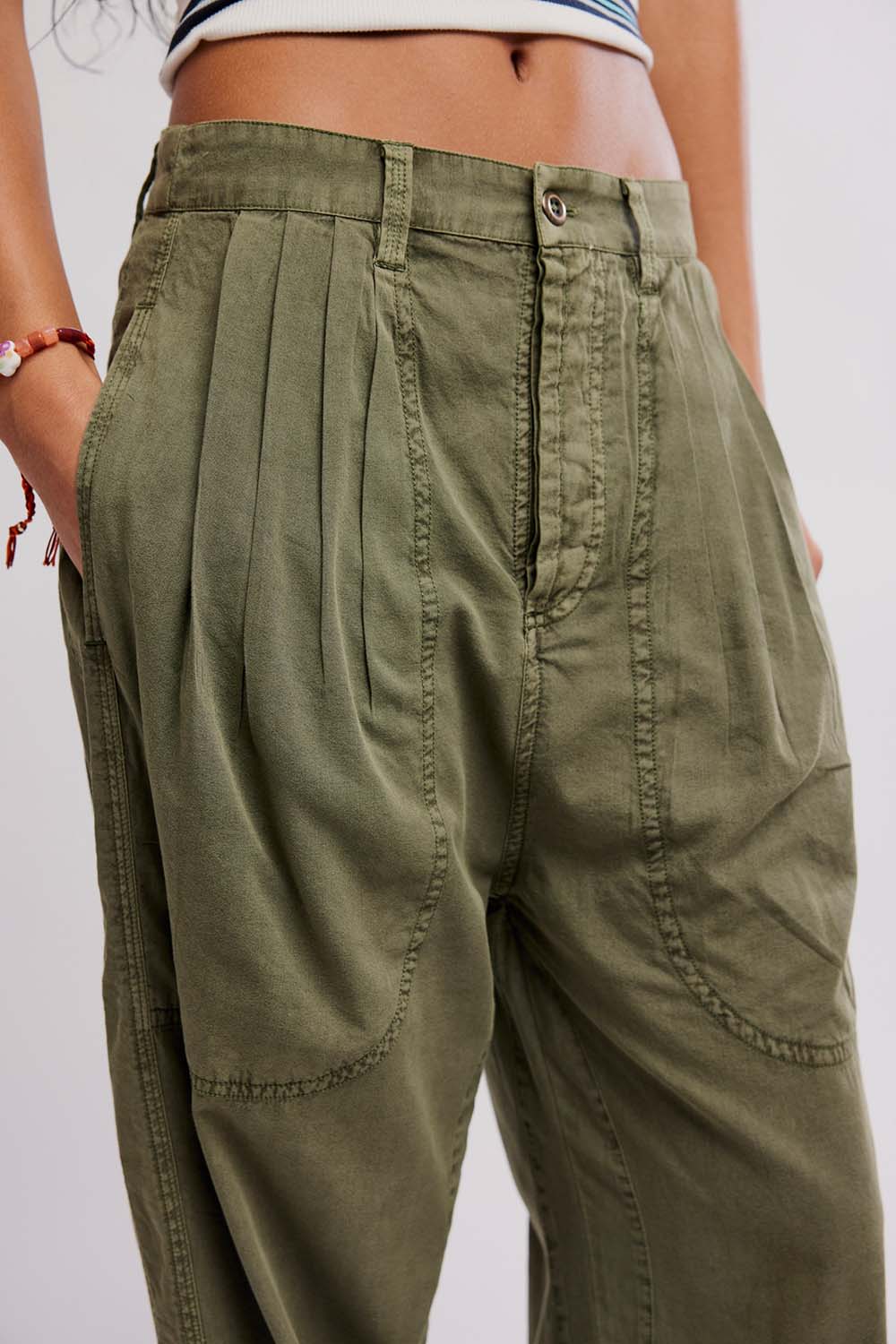 free people clover dropped trouser adventurer detail