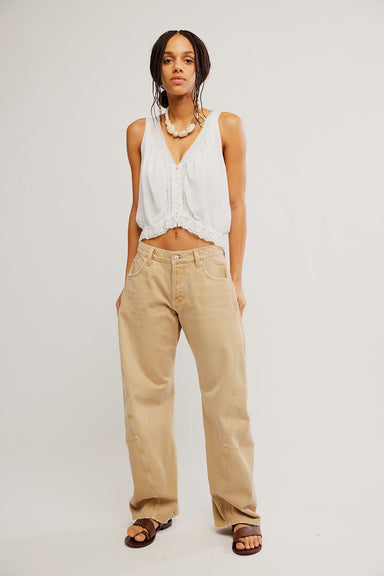 free people fable twisted seam jean oat latte