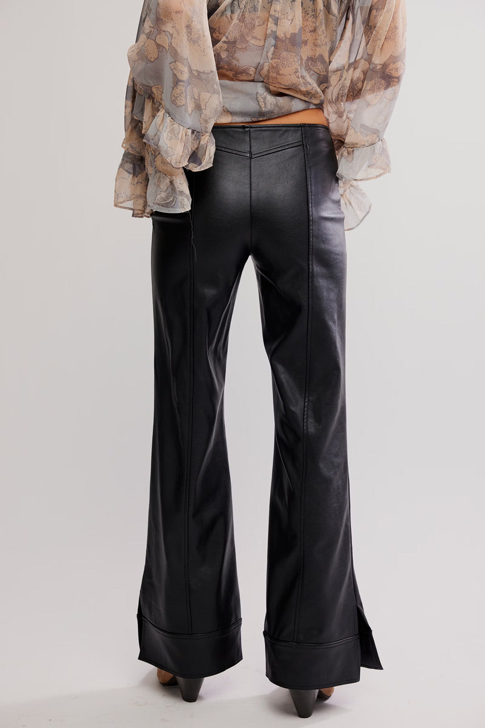 Free People - Glow Up Vegan Pant - Black - Back