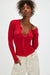 Free People - Going Places Cardi - Cherry Crush - Front