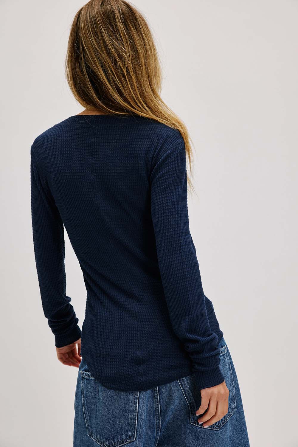 Free People - Going Places Cardi - Deep Seas - Back