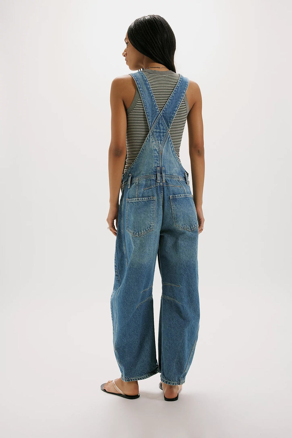 free people good luck barrel overall ultra light beam back