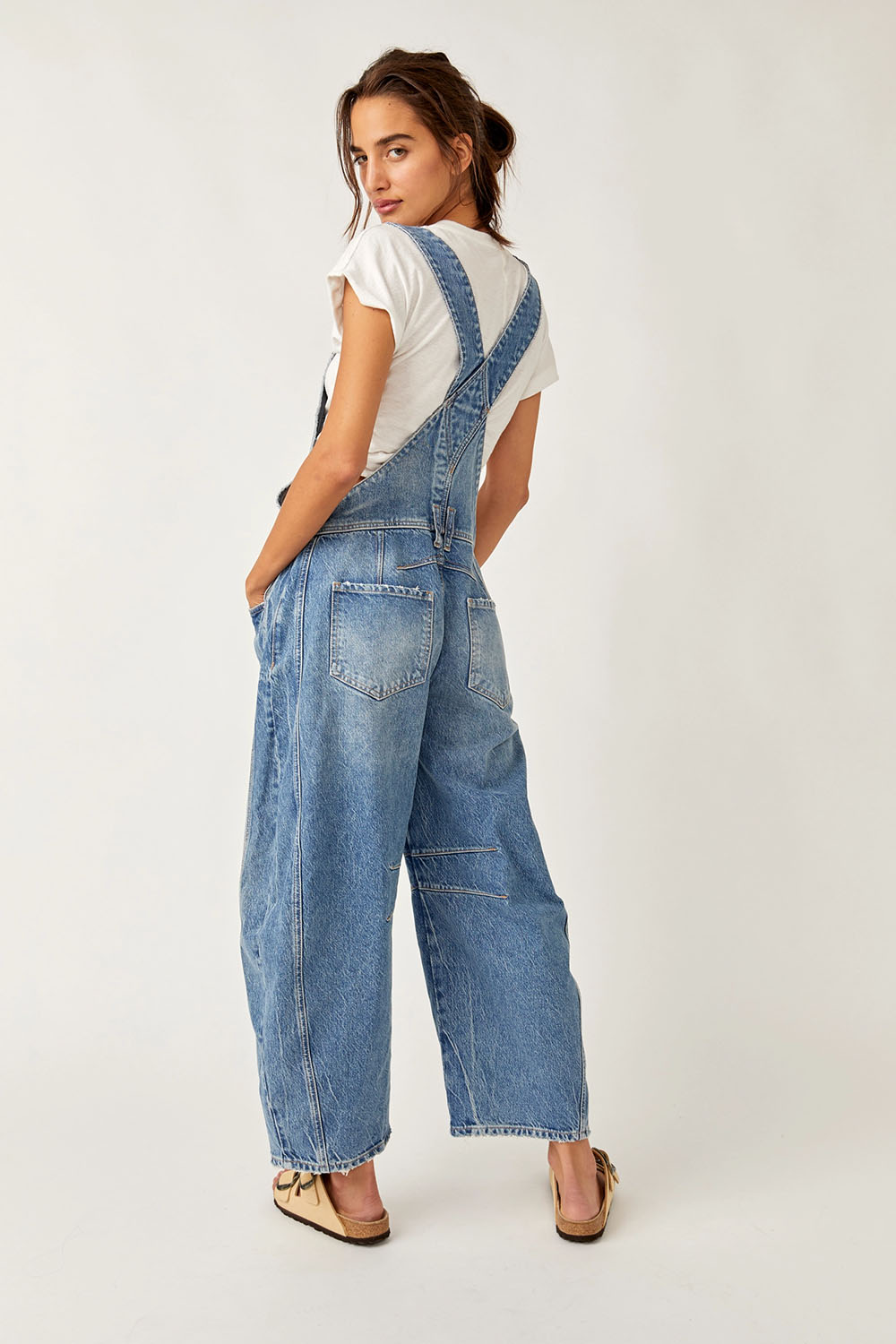 Free People - Good Luck Overall - Ultra Light Beam - Back