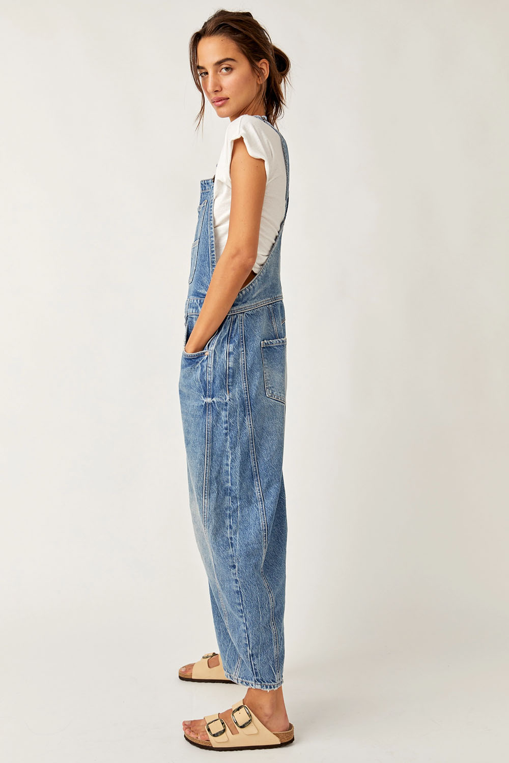 Free People - Good Luck Overall - Ultra Light Beam - Side