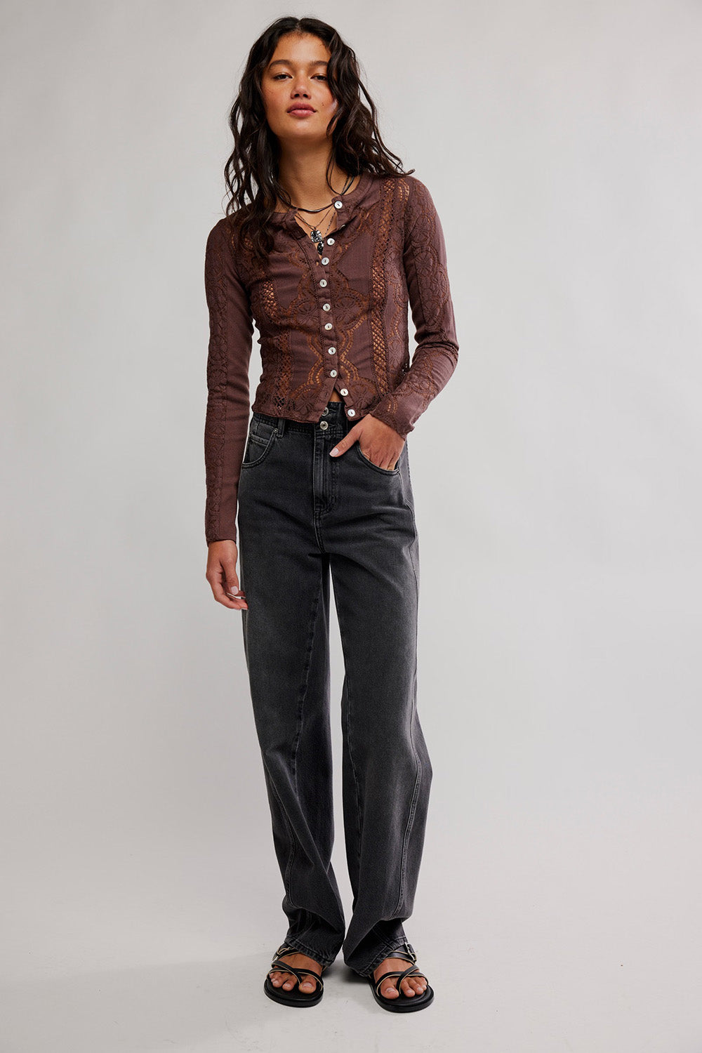 free people jae knit ls top sugar almond 