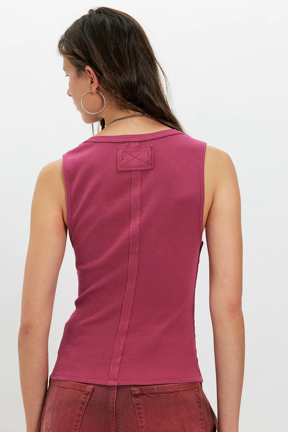 free people jamie henley tank sangria back