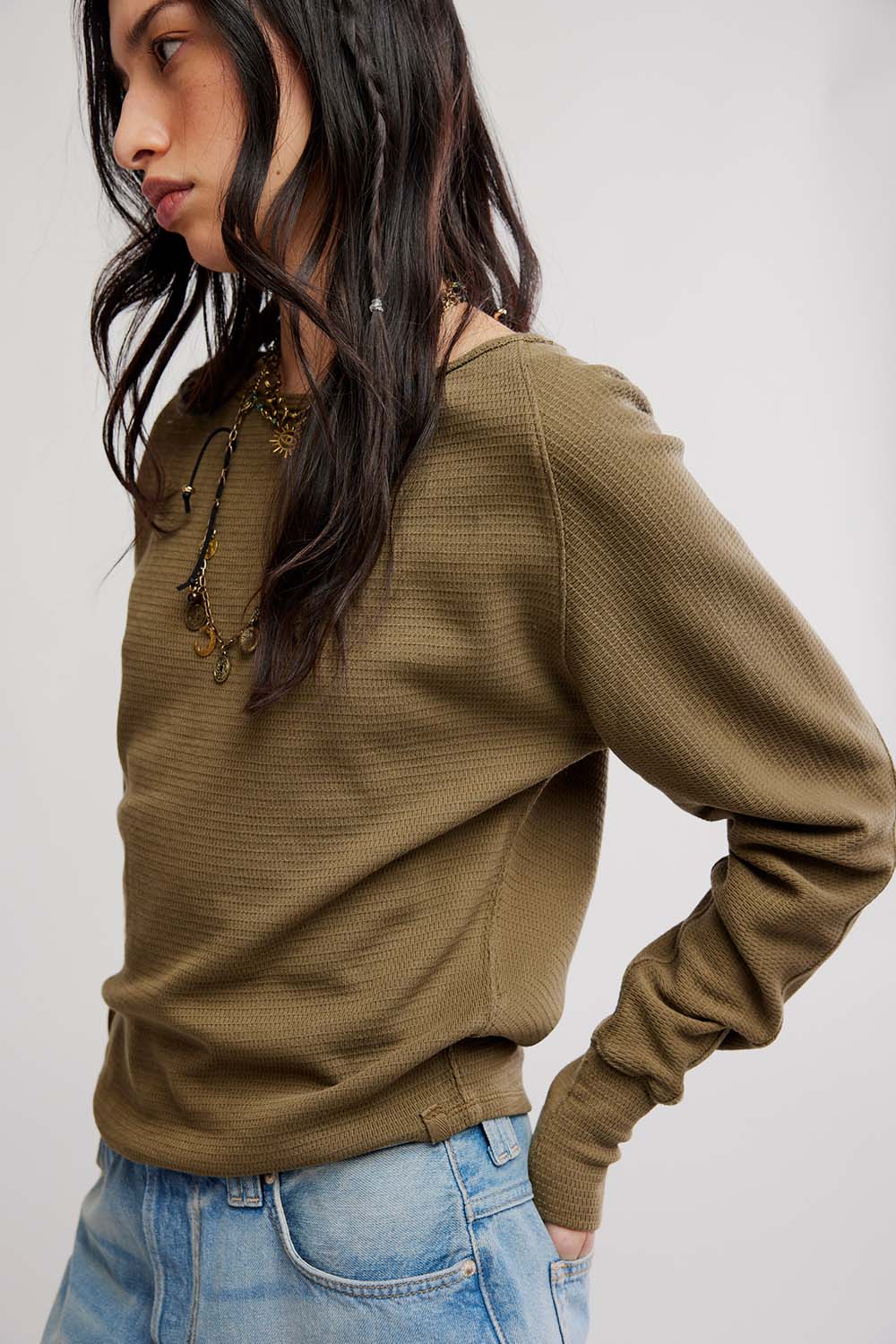 free people jess long sleeve beech leaves detail
