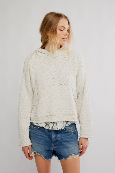 free people lake side hoodie marshmallow front