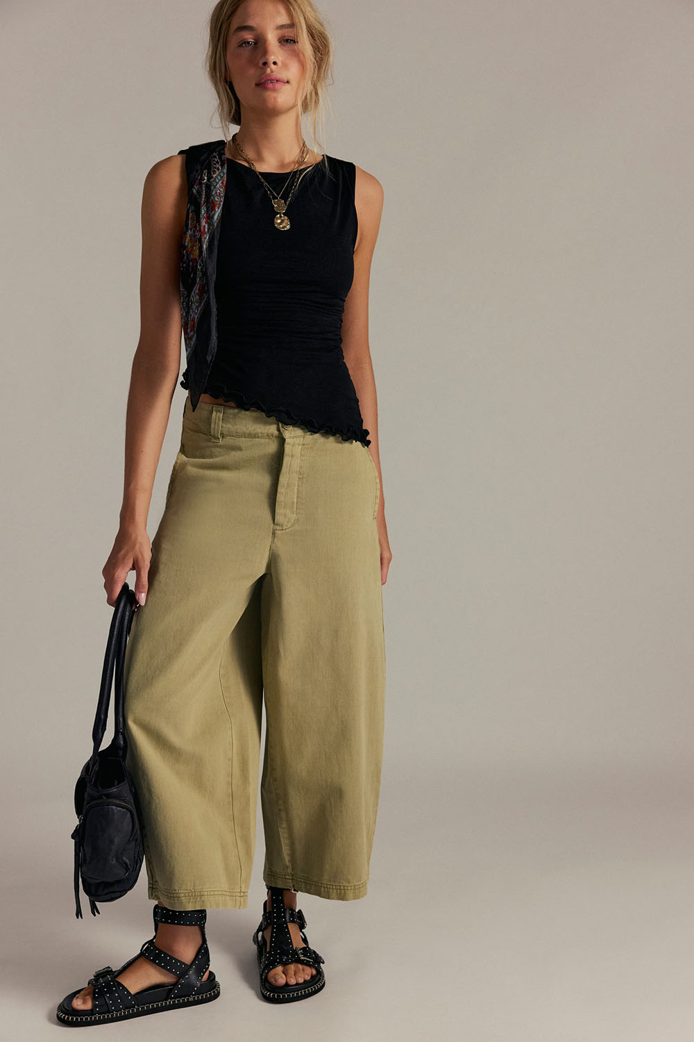 free people laydown chino aloe front