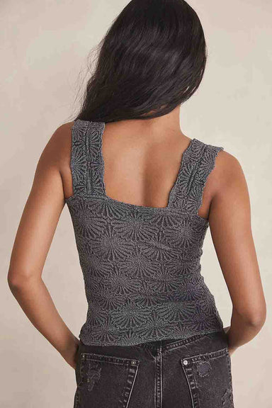 free people love letter cami black back