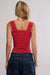 free people love letter cami salsa back