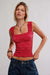 free people love letter cami salsa front